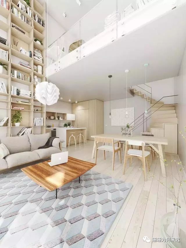 意式极简挑空客厅效果图,简约挑空客厅设计