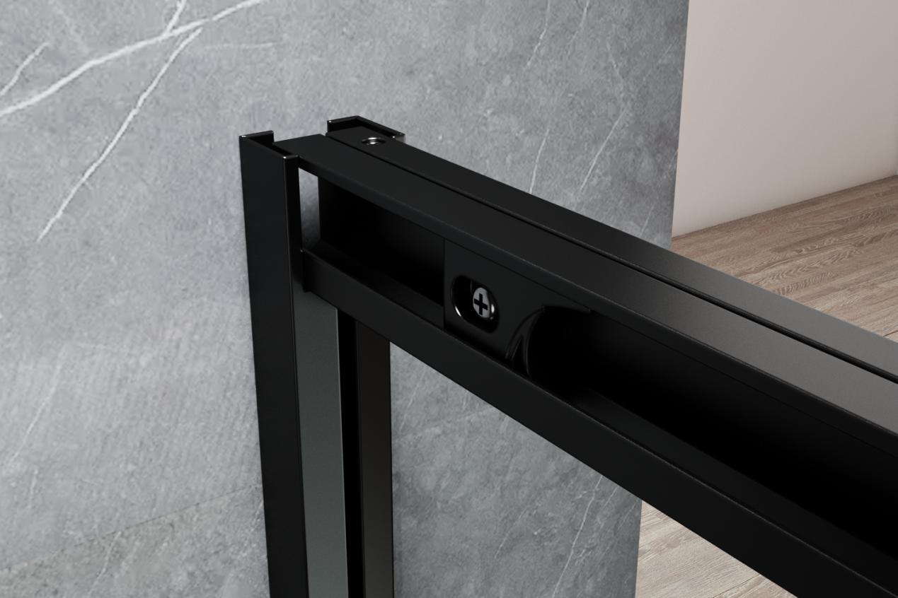 极窄淋浴房推拉门无框,淋浴房一字推拉门2.2米