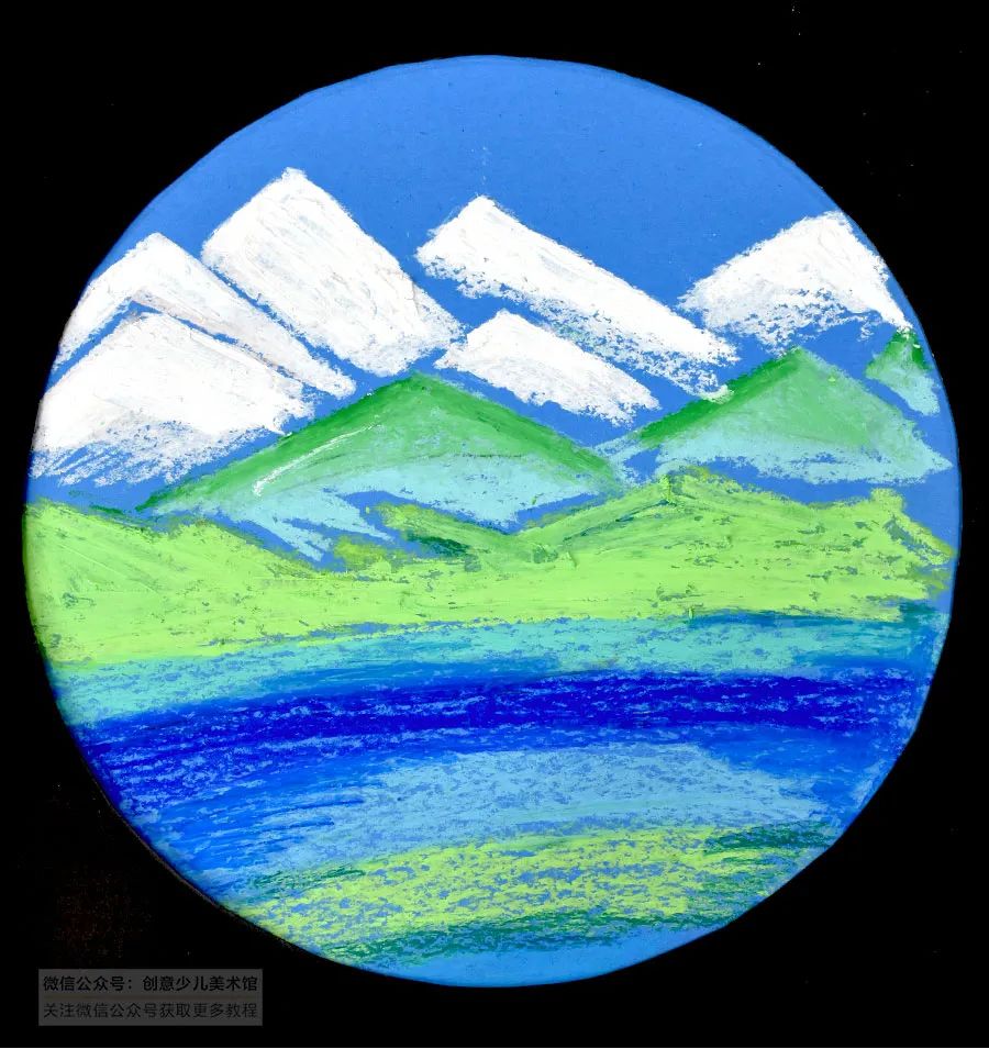 圣诞麋鹿拉车儿童画,以麋鹿为主题的儿童画