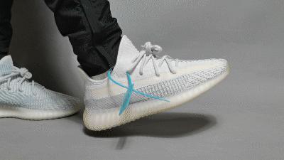 yeezy350蓝冰如何辨别真假,yeezy350冰蓝真假鉴别