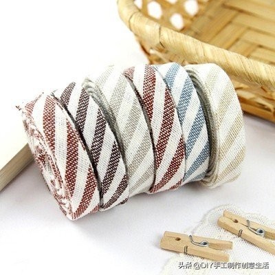 布艺拼布一定用得上的包边条教程，用一块布做一整条包边条，好省