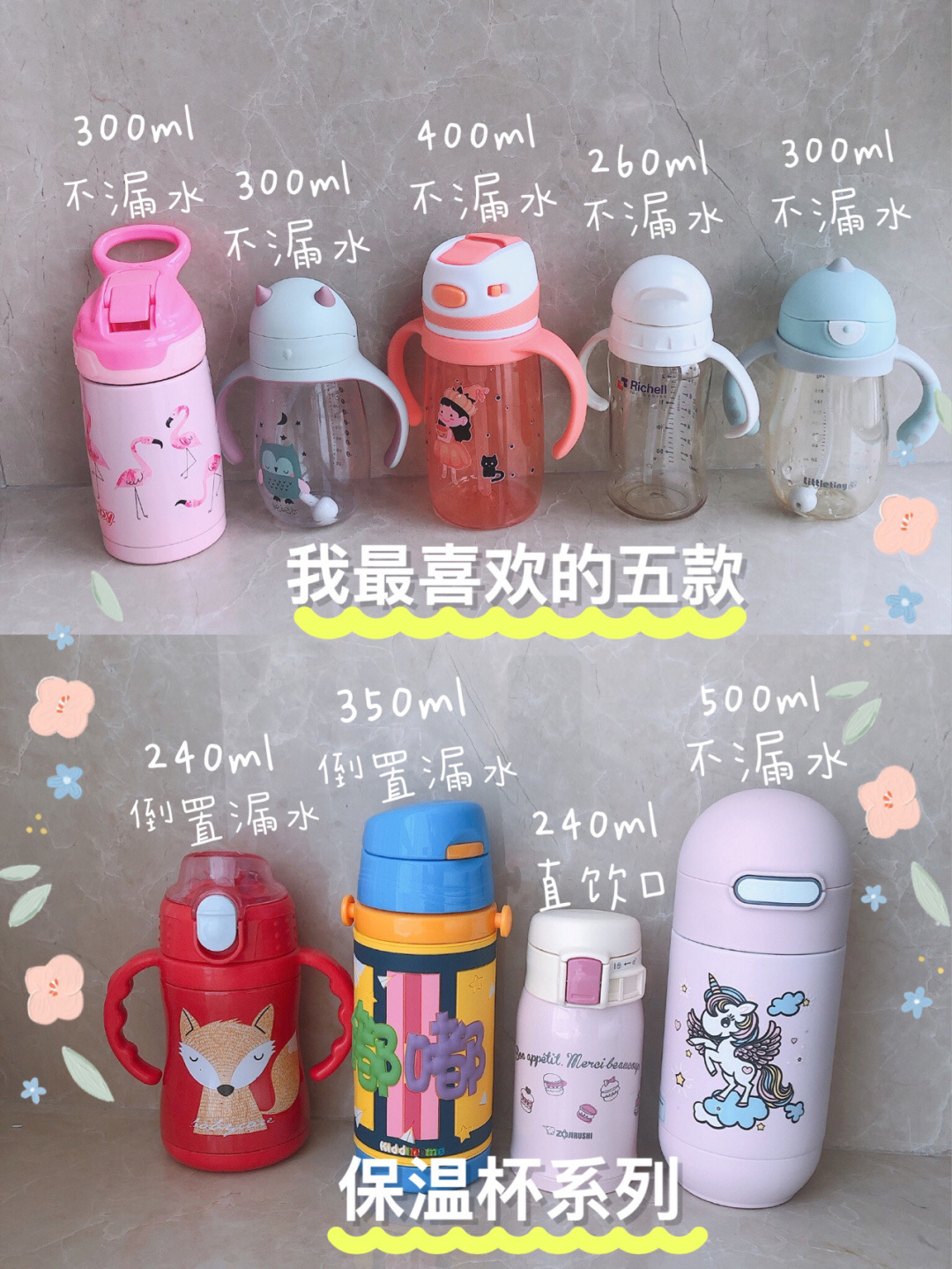 分享我买过的宝宝水杯===好用不踩雷