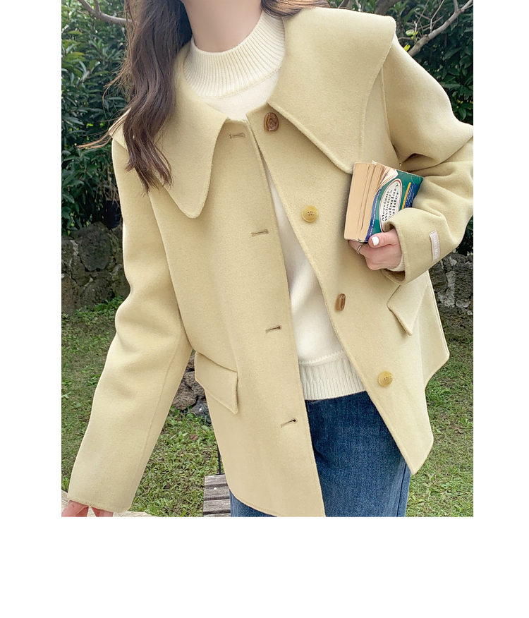 冬季简约毛呢外套穿搭,毛呢外套穿搭中短高端大气上档次