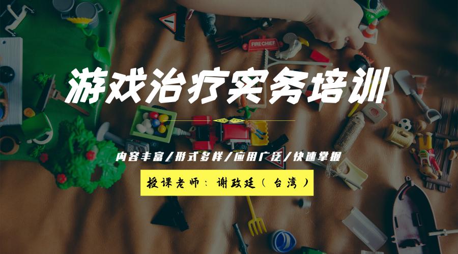 【台湾·谢政廷】游戏治疗实务培训，打开一扇通往孩子世界的门