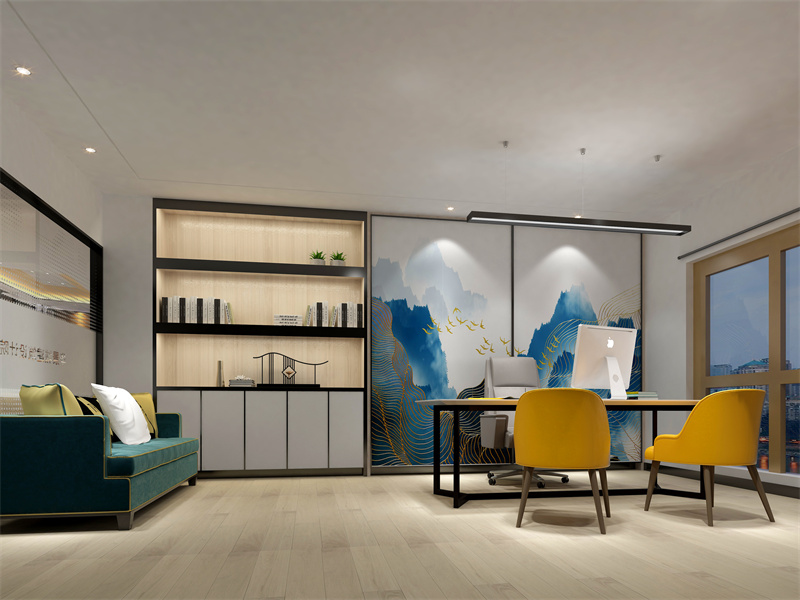 小户型办公室装修设计风格大全,现代轻奢董事长办公室装修效果图