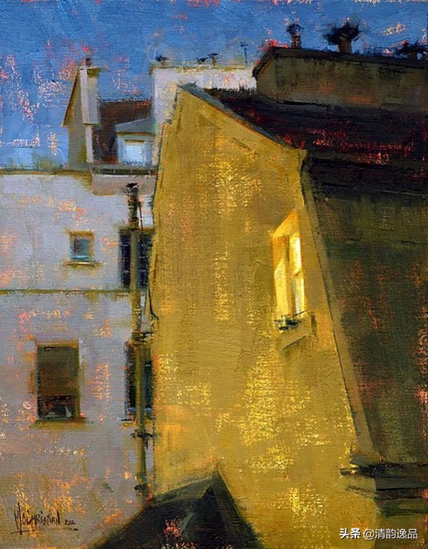 美国艺术家乔biwler油画作品赏析,丽莎印象派油画欣赏