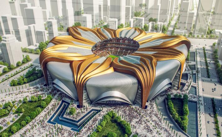 恒大新球场布局,恒大新球场建设过程