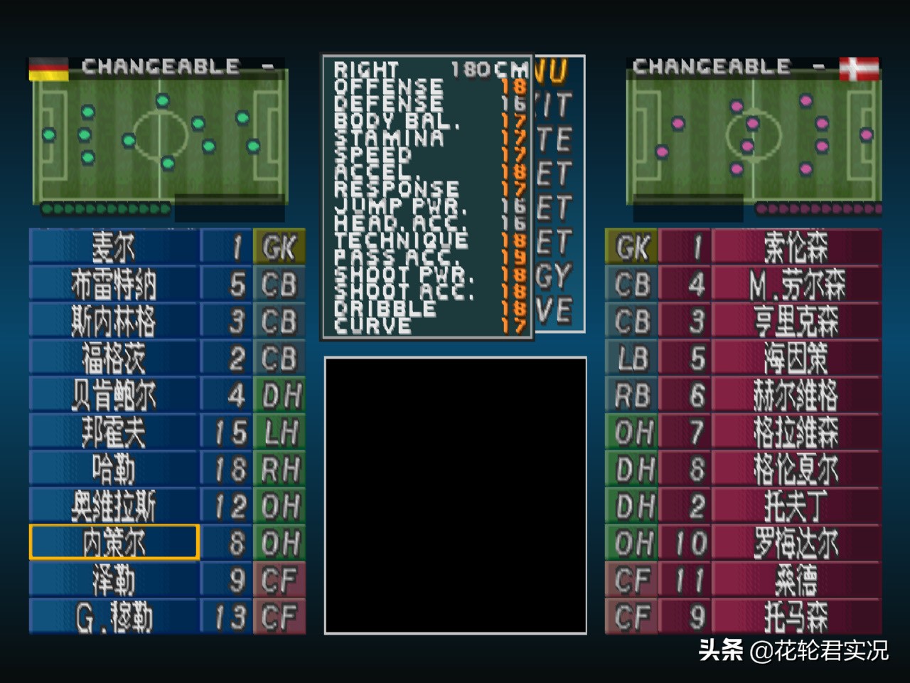 实况2002经典球员,实况2002速度最快的球员