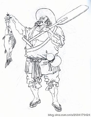 水浒人物绘画天罡,水浒三十六天罡星素描人物图