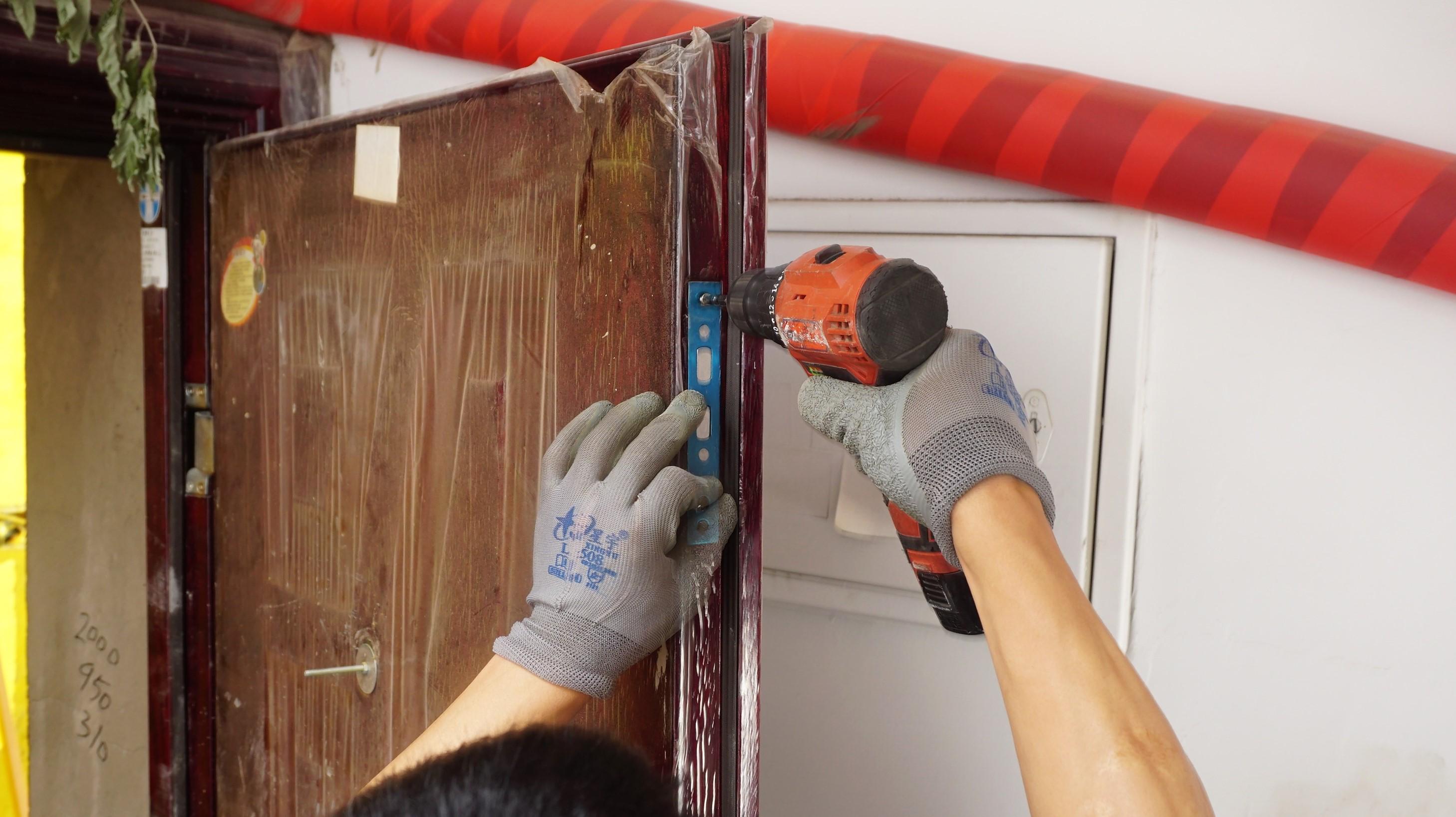 小米全自动智能门锁适配的防盗门,小米智能甲级防盗门