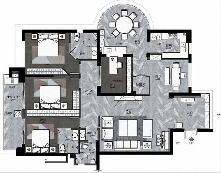 简约装修展现极致美感,装修设计独特而精妙