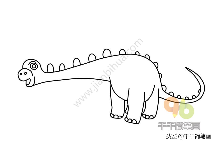 简笔画100个恐龙9-10岁,儿童简笔画恐龙大全简单又漂亮