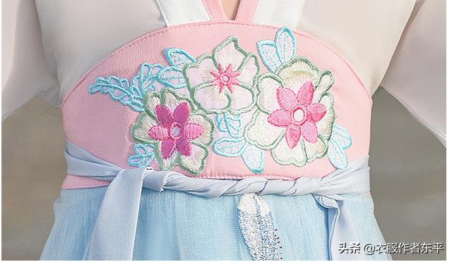 6-12岁女童汉服上衣裁剪图,1-3岁男宝幼儿汉服裁剪图