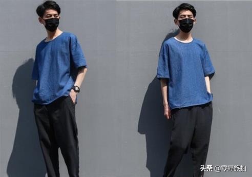 男生黑色哈伦裤配什么短袖好看,秋装黑色哈伦裤搭t恤的穿法