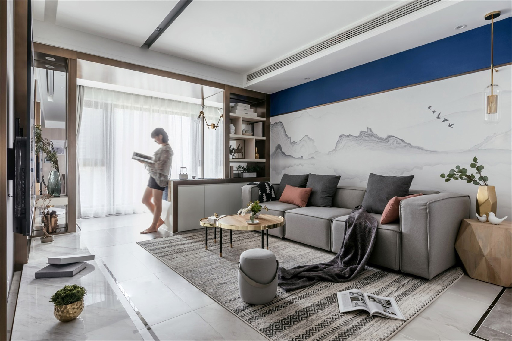 小户型大储物空间两室一厅设计图,90平小户型精装房收纳设计