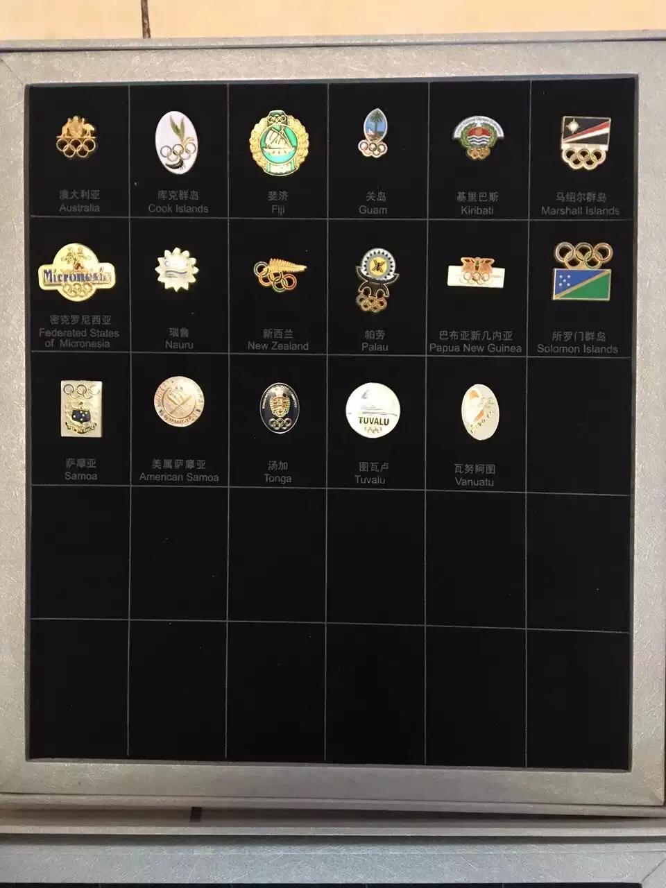 世界各国国徽亚洲徽章,全国都有的奥运徽章