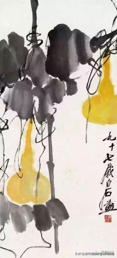 齐白石葫芦精品图片,齐白石葫芦国画