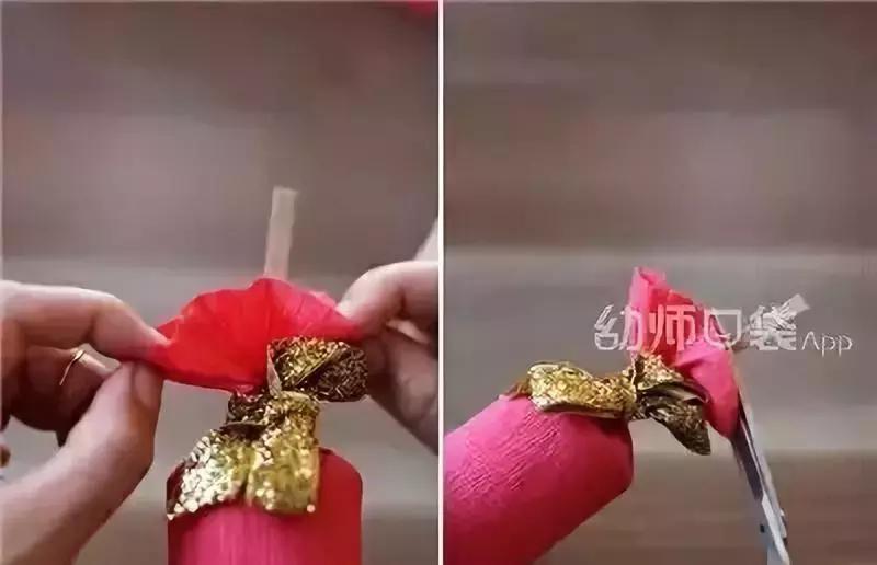 新年创意美术作品春节快乐,创意美术4-6岁新年鞭炮