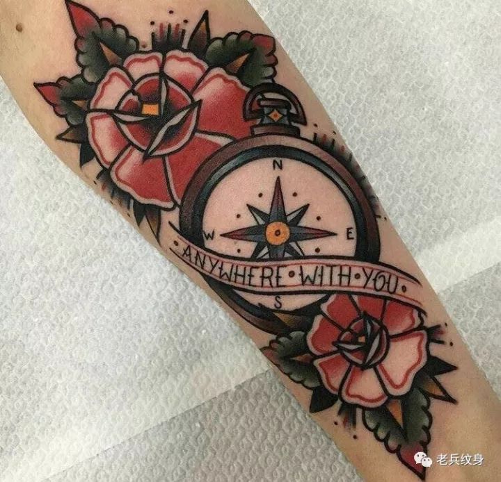 指南针纹身图画教程,指南针纹身的正确方法