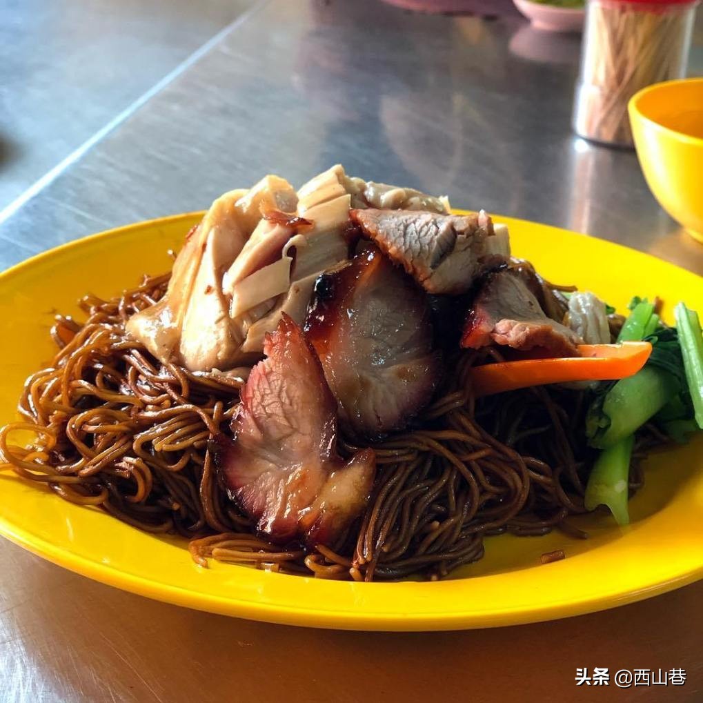 马来西亚天桥下的云吞面,马来西亚夜市的云吞面