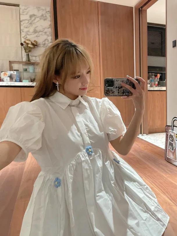 还在穿短袖吗,夏季法式泡泡袖怎么穿