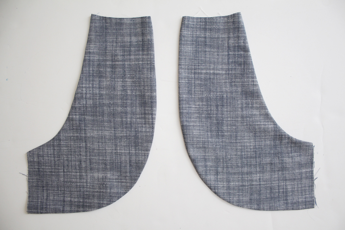 做口袋贴片,斜袋裤子口袋缝制视频技巧