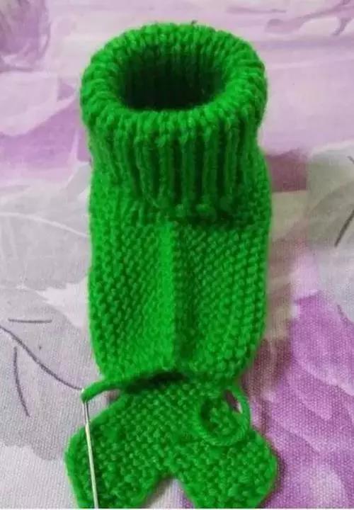 6-12个月宝宝毛线鞋教程,可爱款钩针宝宝鞋