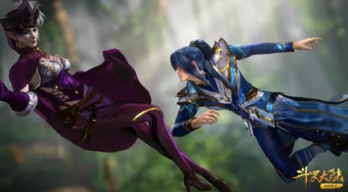 斗罗大陆紫珍珠和唐三有吻戏吗,斗罗大陆唐三与紫珍珠比赛