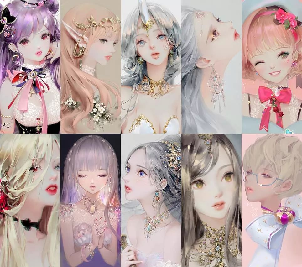 大佬画动漫人物仙气十足手绘,大佬画的古风图手绘