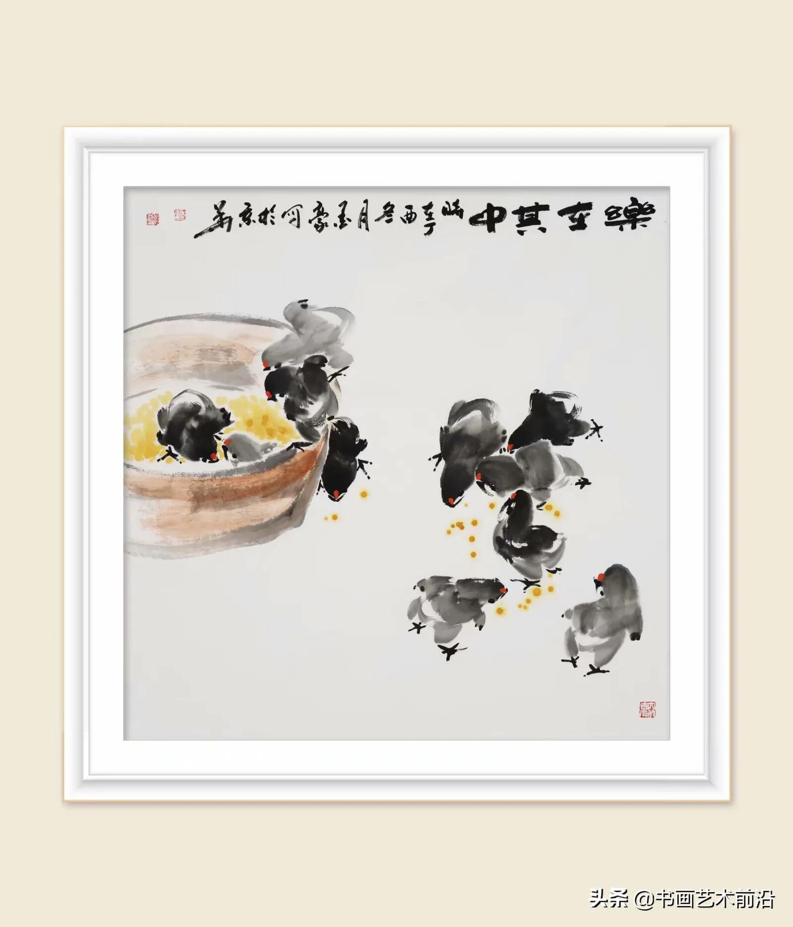 墨豪国画小鸡,墨豪画鸡创作过程