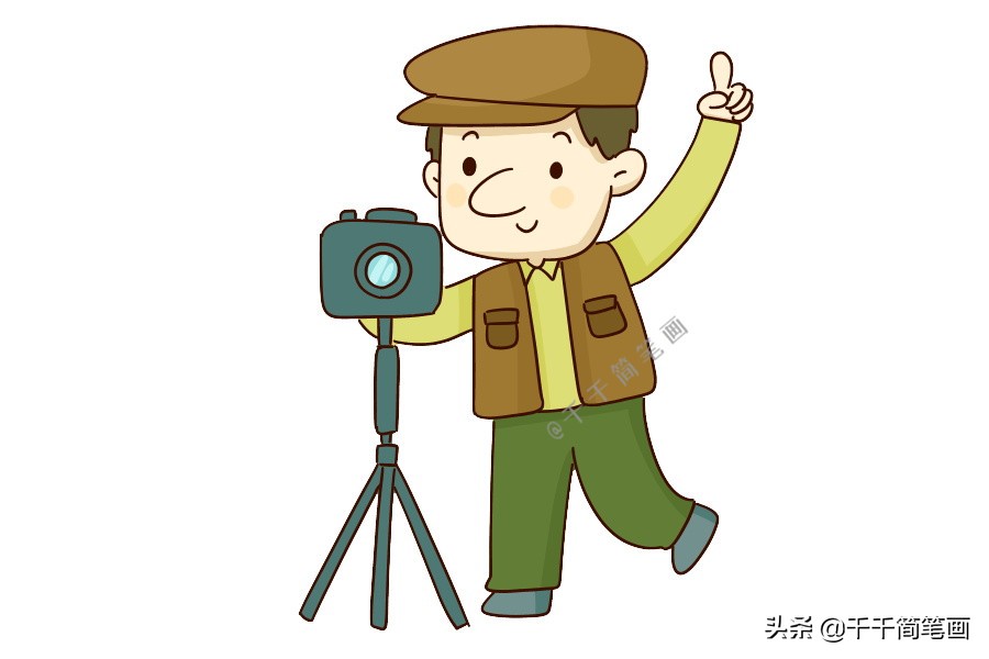 十种职业简笔画人物,100种职业简笔画