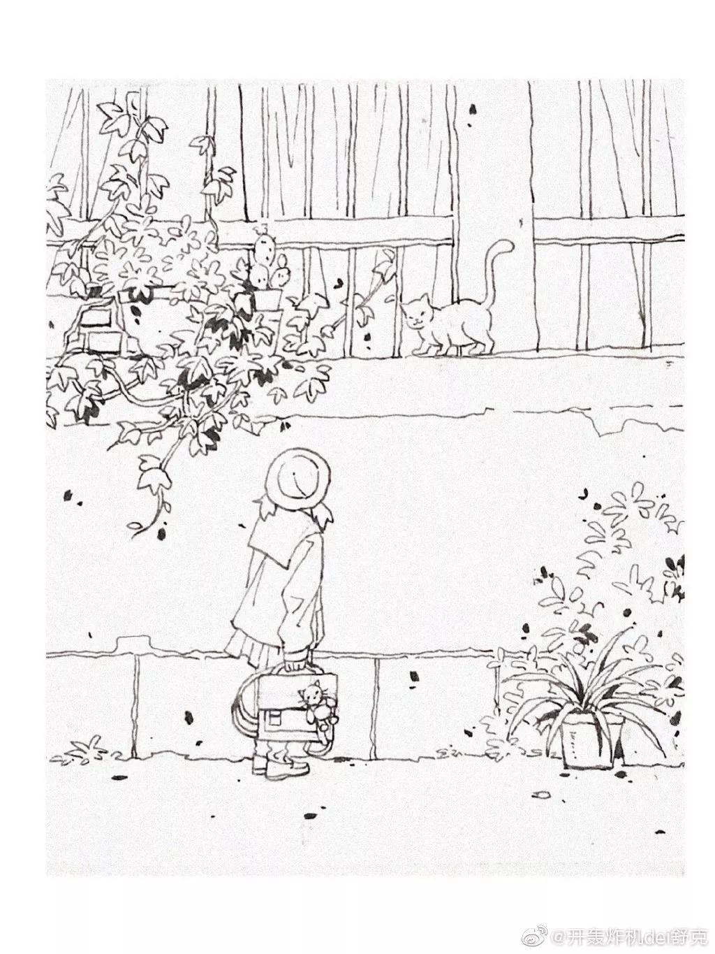 意境钢笔水彩画步骤,钢笔水彩画临摹简单入门