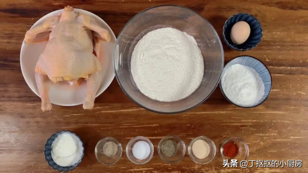 肯德基秘制全鸡制作过程,自制肯德基吮指原味鸡