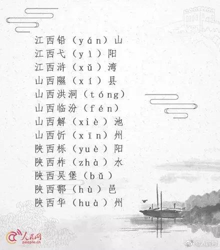 100个一读就错的地名,20个一读就错的云南地名