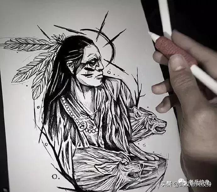 水墨纹身小图片大全,将军水墨风纹身汉字