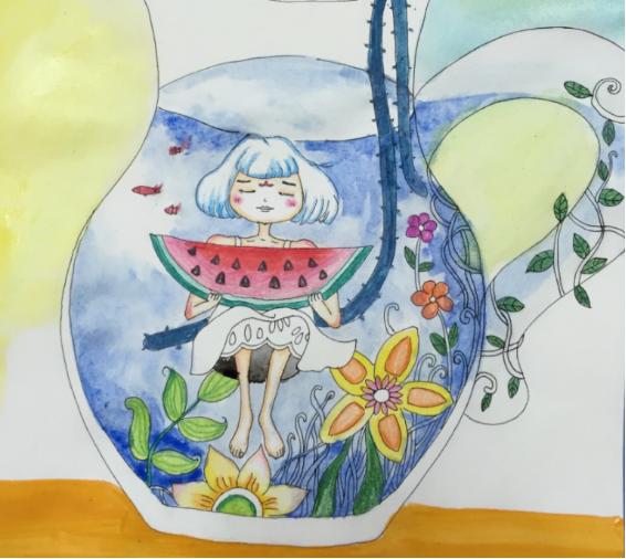 夏天的太阳一年级绘画,少儿美术绘画教程秋天