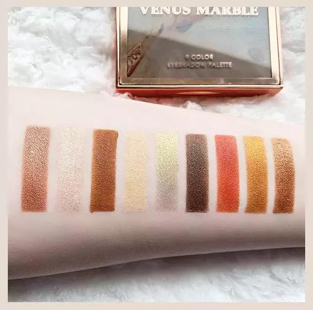 venusmarble九色眼影测评,橘朵的单色眼影新版和旧版对比