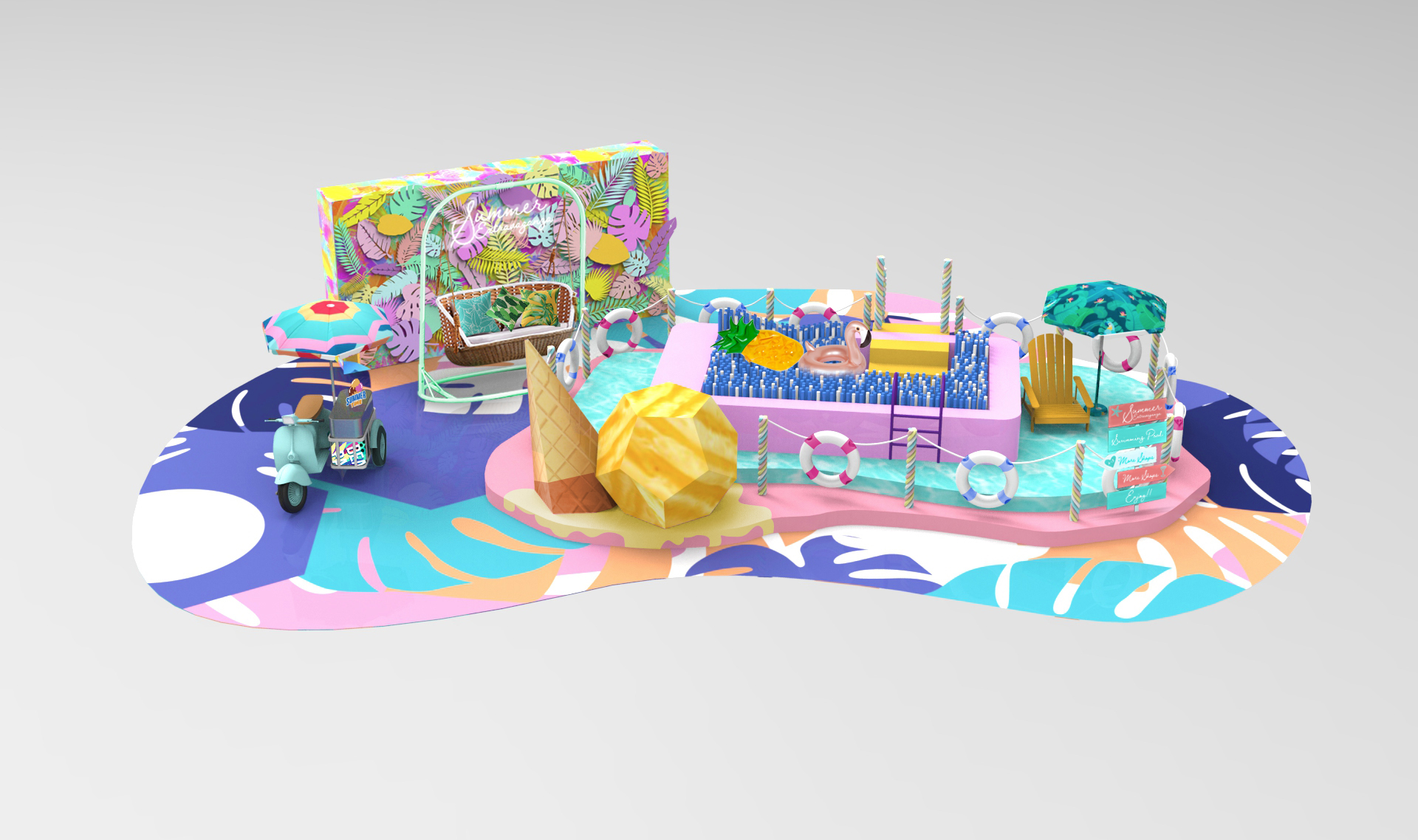 东荟城名店仓lululemon,异国风情打卡区