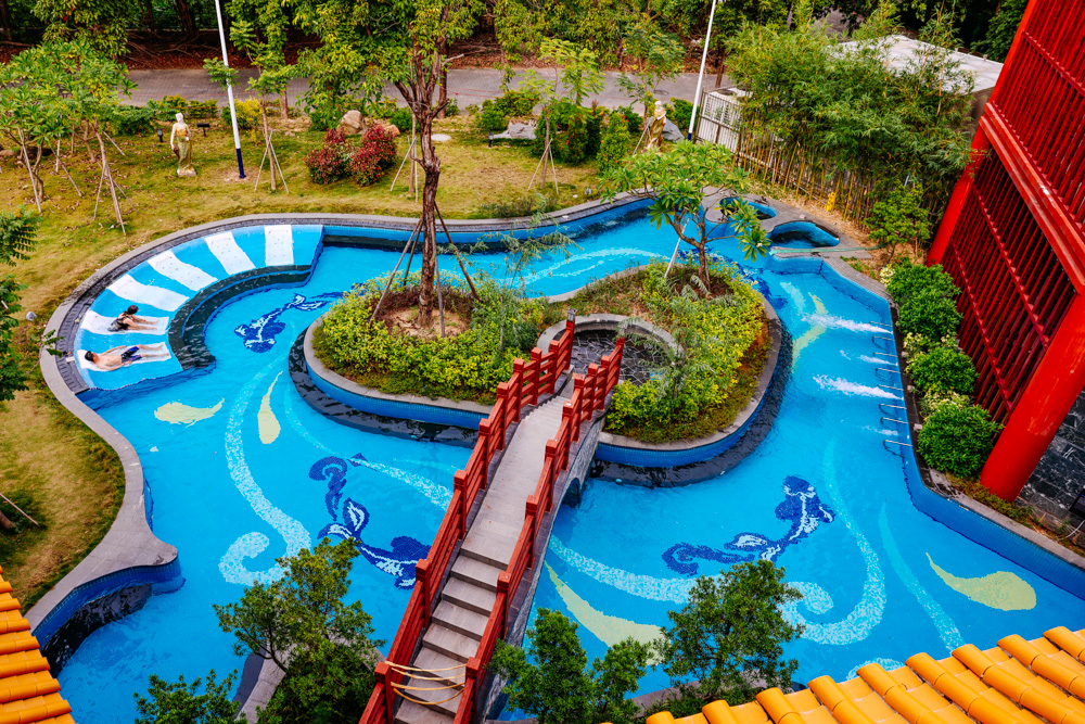 天气冷了去温暖的地方玩,潮州东山湖温泉度假村