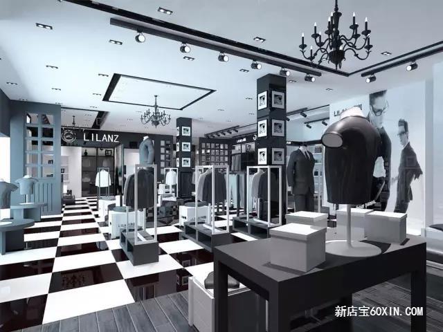 男装店面装修色系搭配技巧,男装店铺装修顶面颜色