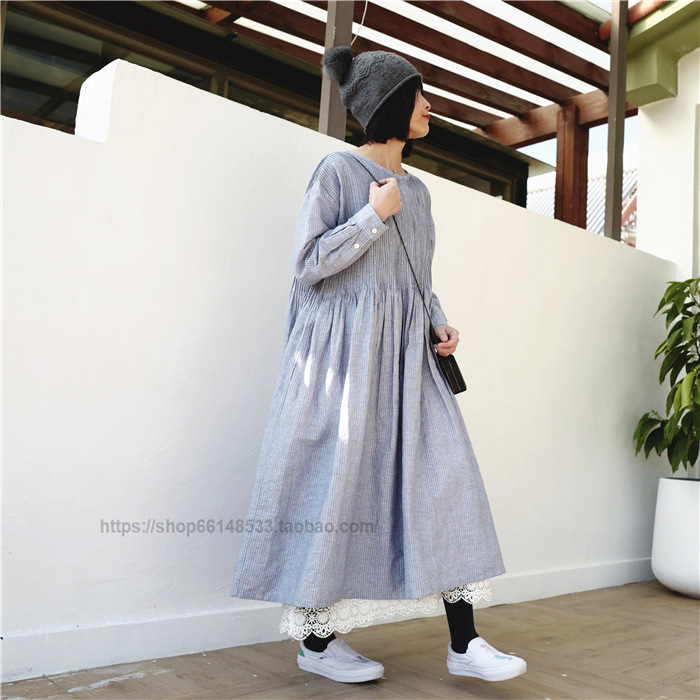 森系棉麻连衣裙女款,每个女人都爱连衣裙