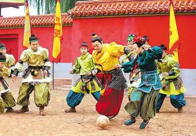 蹴鞠和足球历史演变图片,蹴鞠和足球历史演变