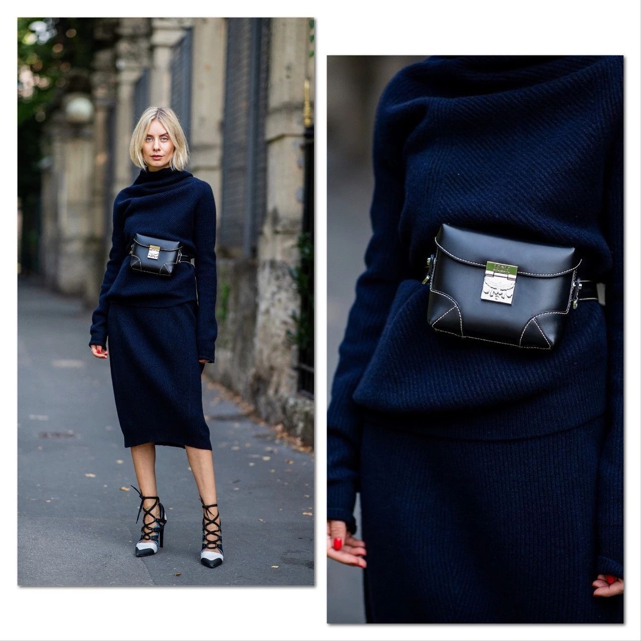 大衣配的包包,穿大衣腰包怎么背