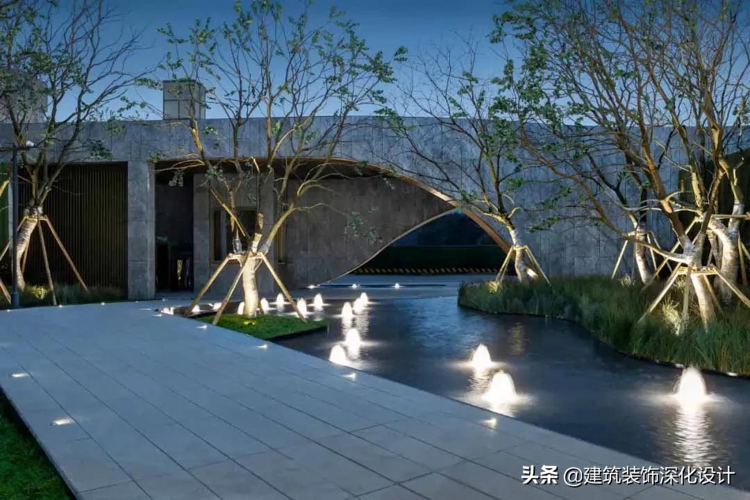 景观设计不建模光出效果图,景观大门不横跨公路效果图