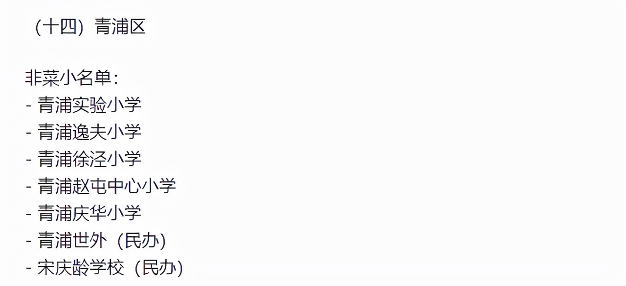上海16区小学排行榜,上海16区小学梯队排名