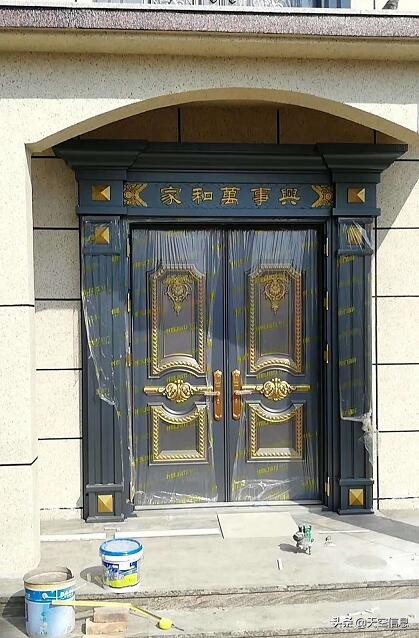 自建房大门定制厂家乐清,厂家铸铝别墅大门专业定做