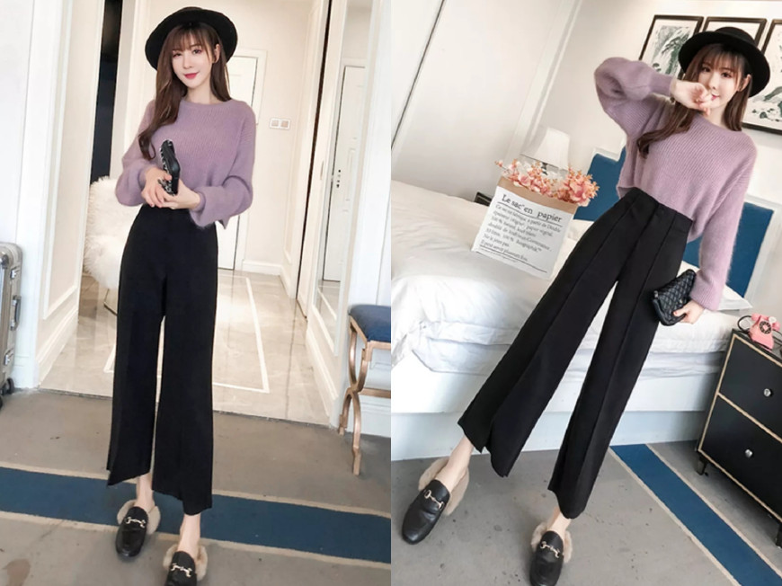 冬季流行的毛呢裤,爆款毛呢休闲裤