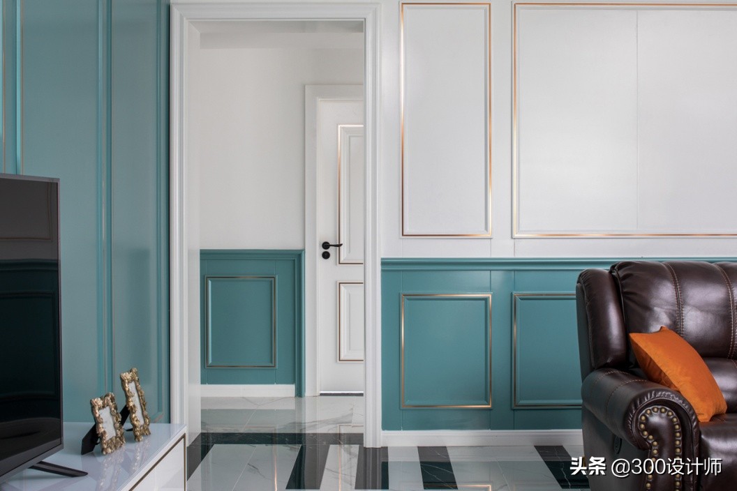 王城炫作品：125m²三室一厅，美式轻奢风，实用与颜值并存的空间