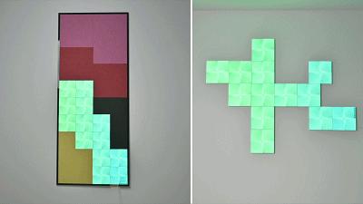 智能方块装饰画,智能装饰画带灯