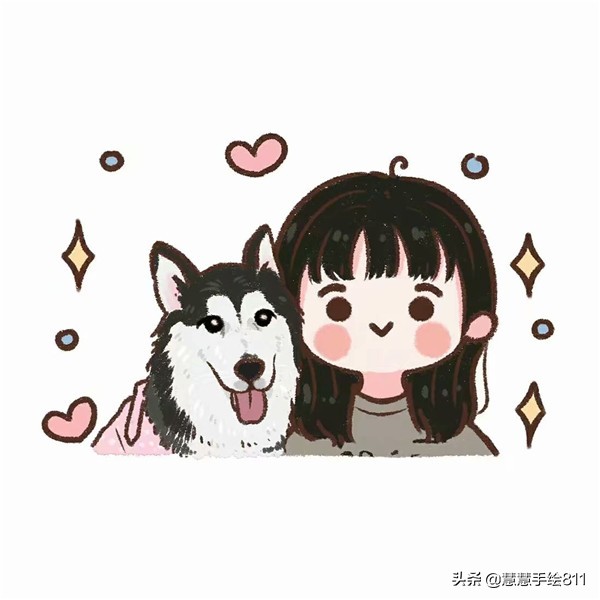 卡通头像女生简单可爱图文,卡通手绘可爱头像女生